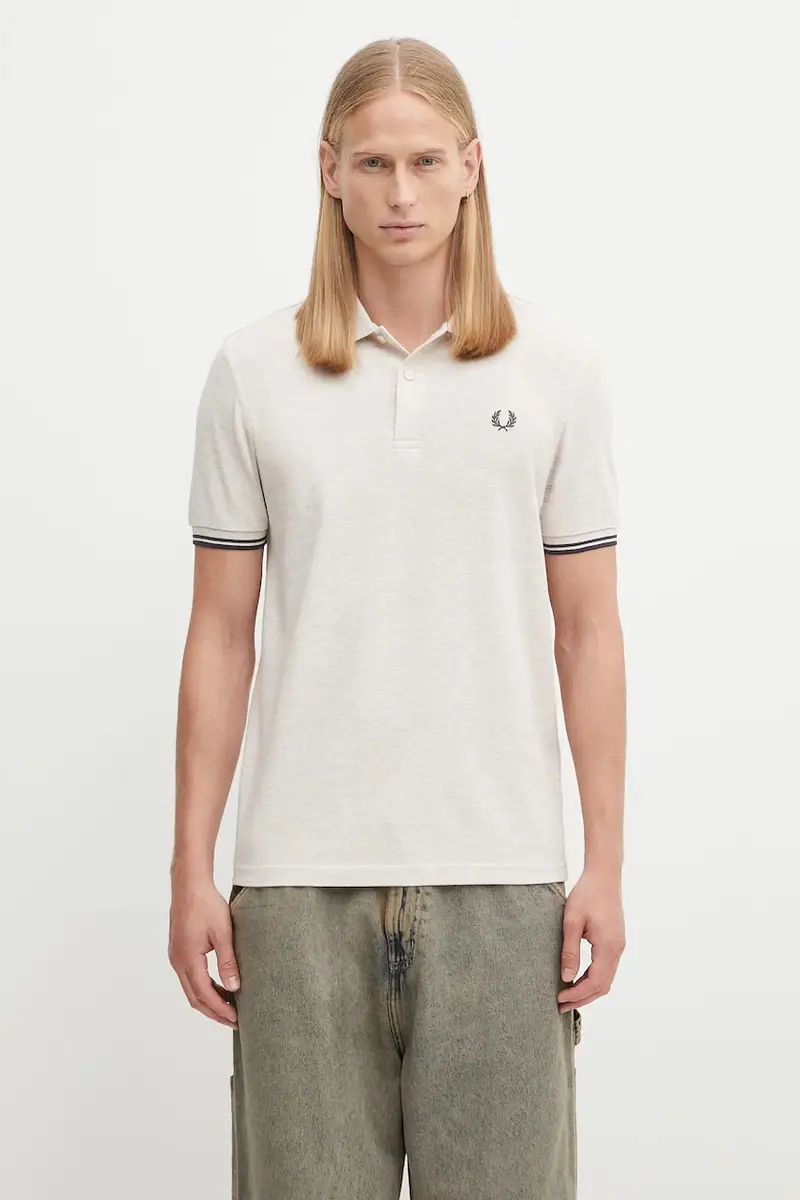 Fred Perry Polo Uomo Beige 2242940
