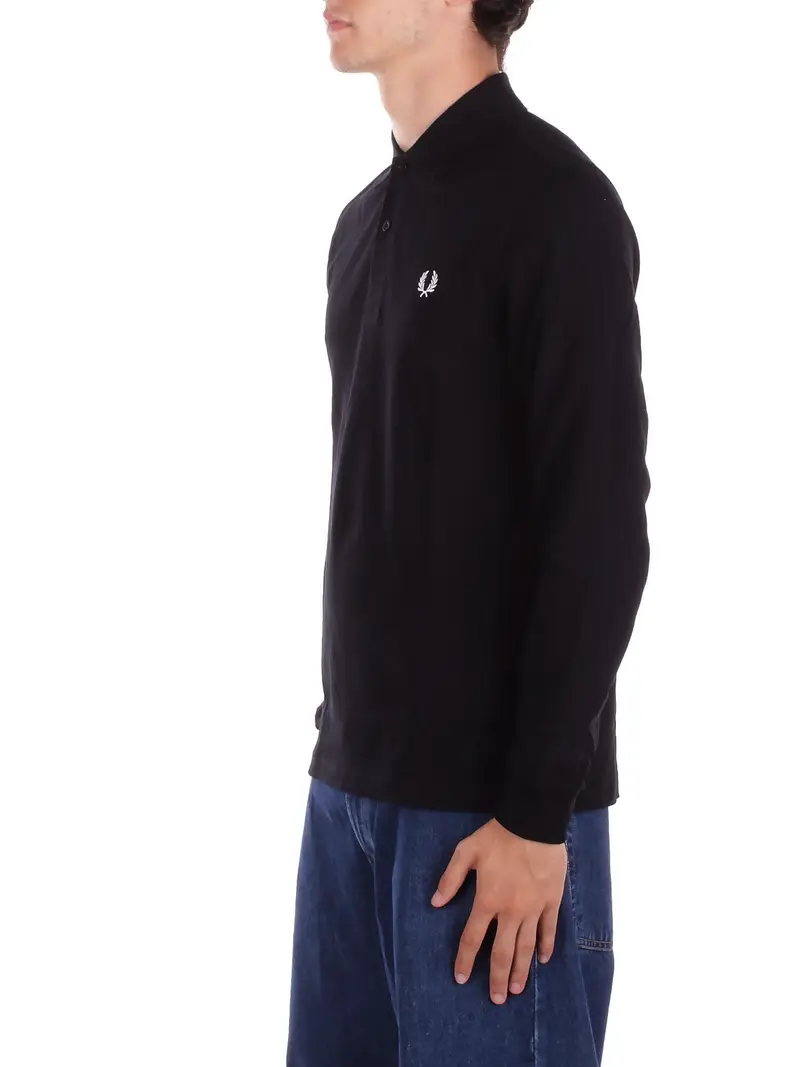 Fred Perry Polo Uomo Nero 2953928 miniatura 2