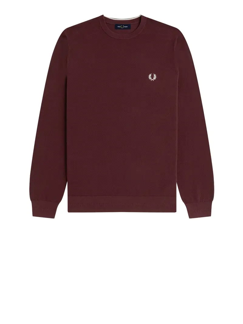 pullover fred perry da uomo - bordeaux
