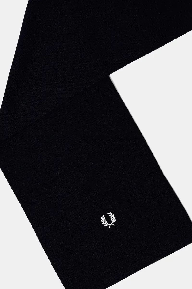 scialle con lana colore blu navy C8140 miniatura 2