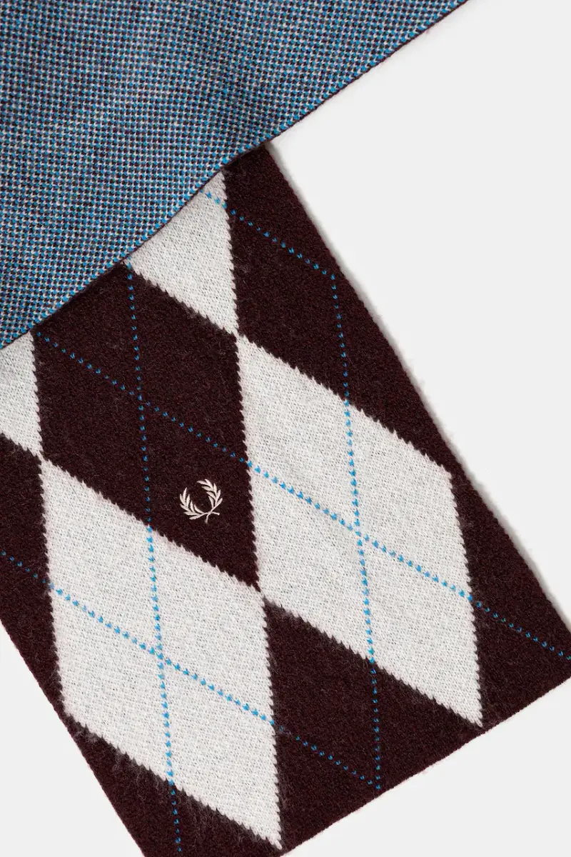 sciarpa in lana colore granata C1133 miniatura 2