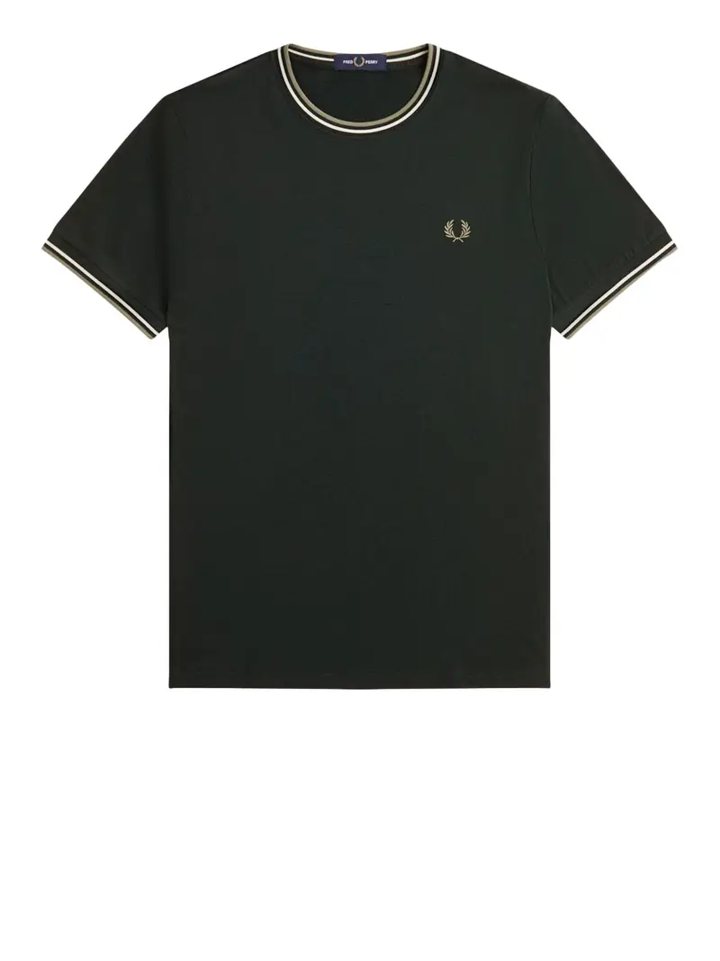 Fred Perry T-shirt Uomo Verde 2495286