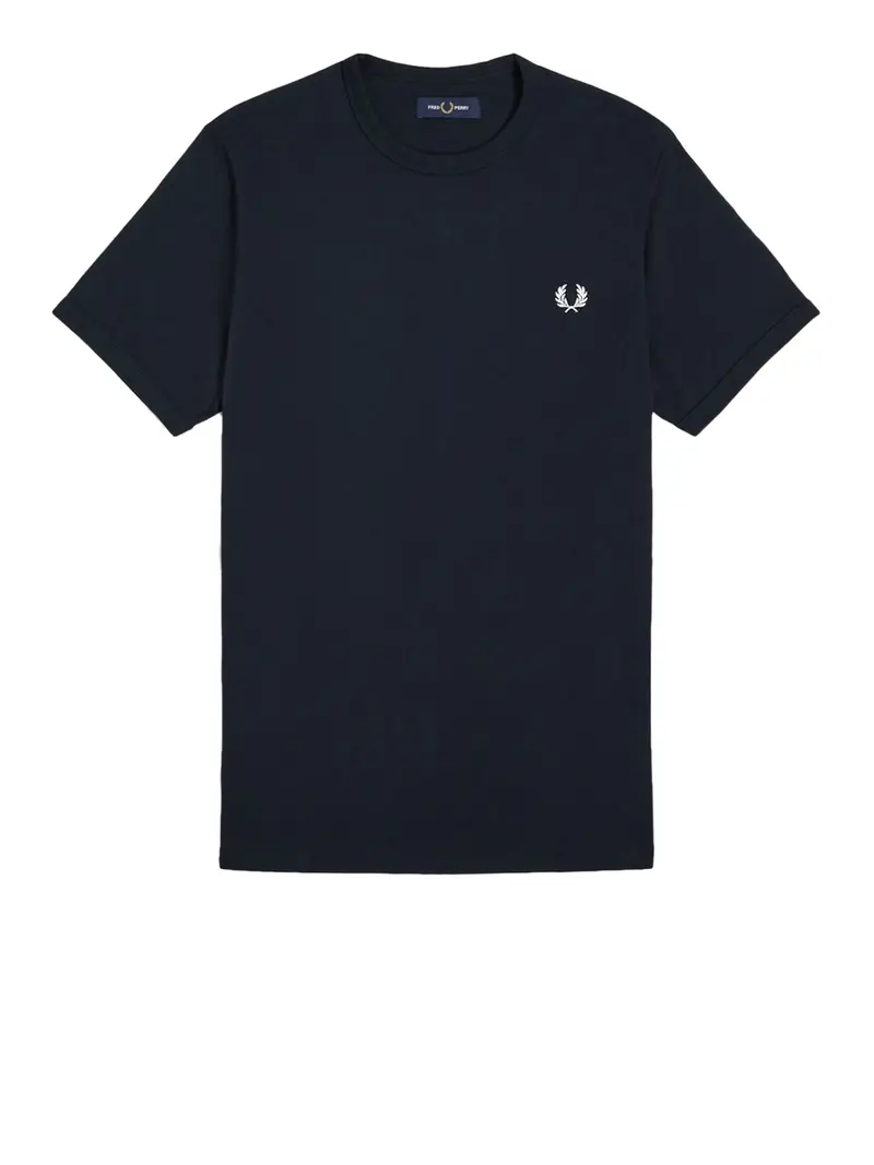 t-shirt fred perry ringer da uomo - blu