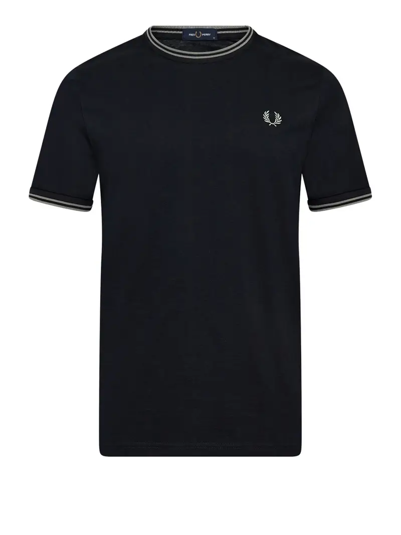 t-shirt fred perry twin tipped da uomo - blu