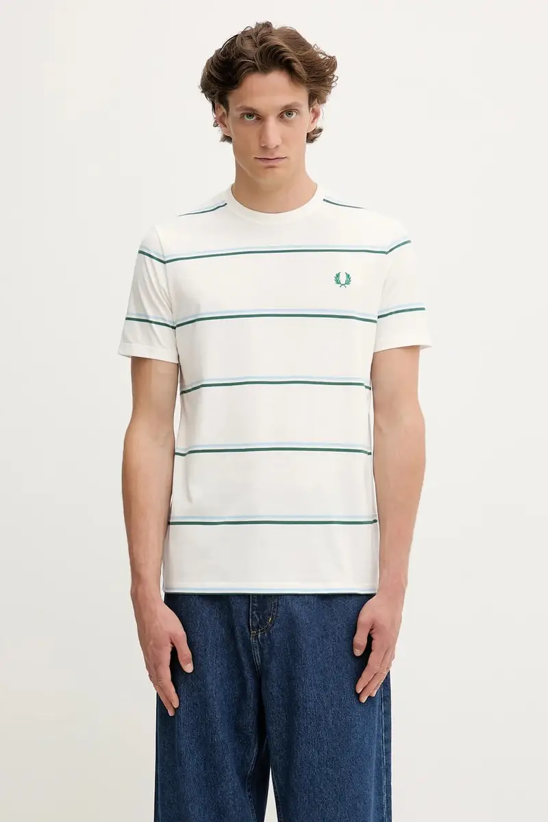 Fred Perry T-shirt Uomo Bianco 2245149