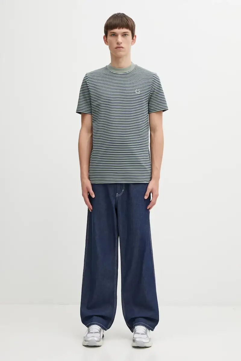 Fred Perry T-shirt Uomo Verde 3039615 miniatura 5