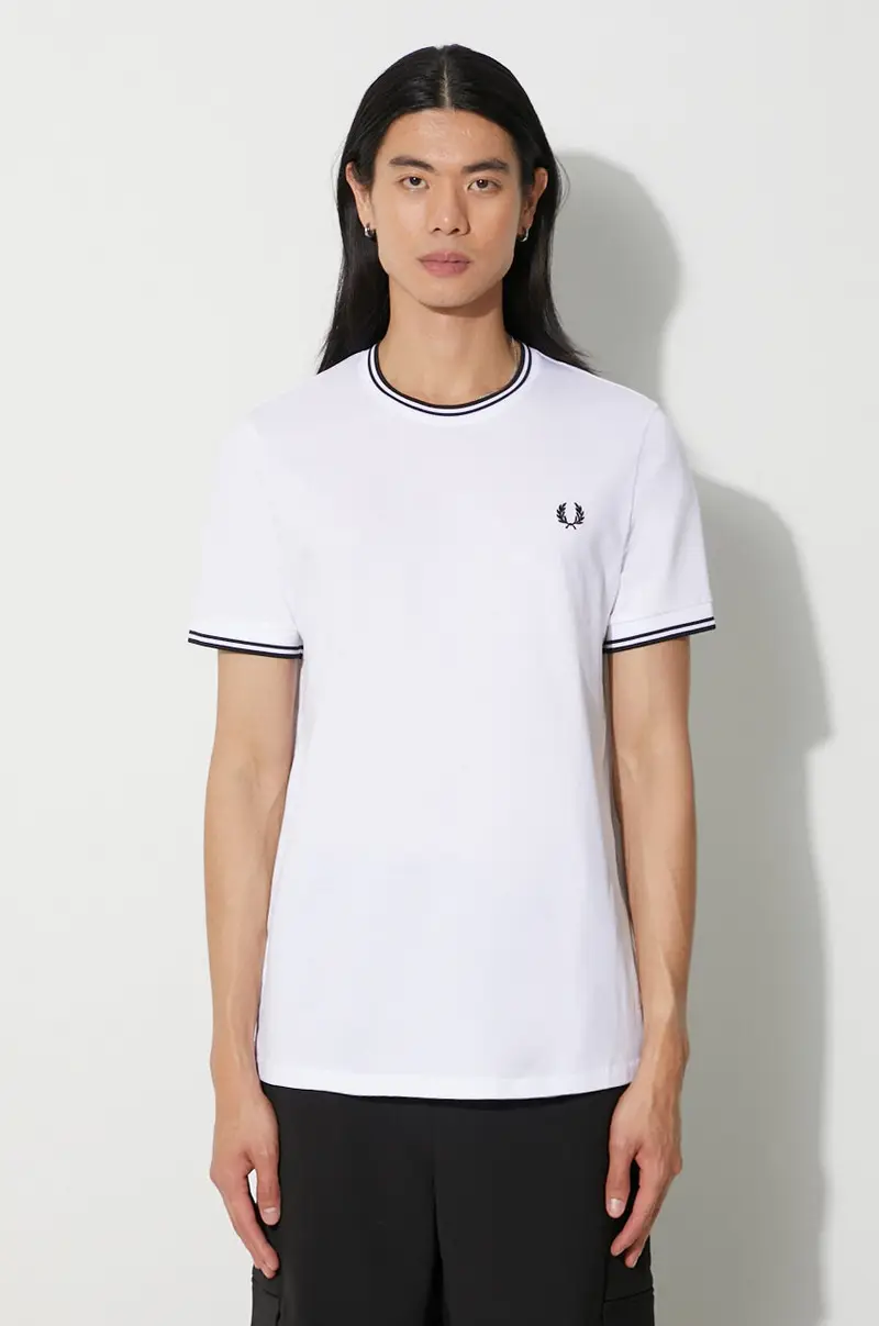 Fred Perry T-shirt Uomo Bianco 2243593