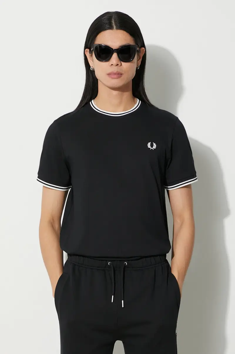 Fred Perry T-shirt Uomo Nero 2252954