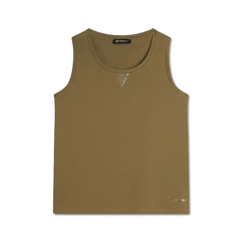 Canottiera da donna in jersey Freddy Regular Fit