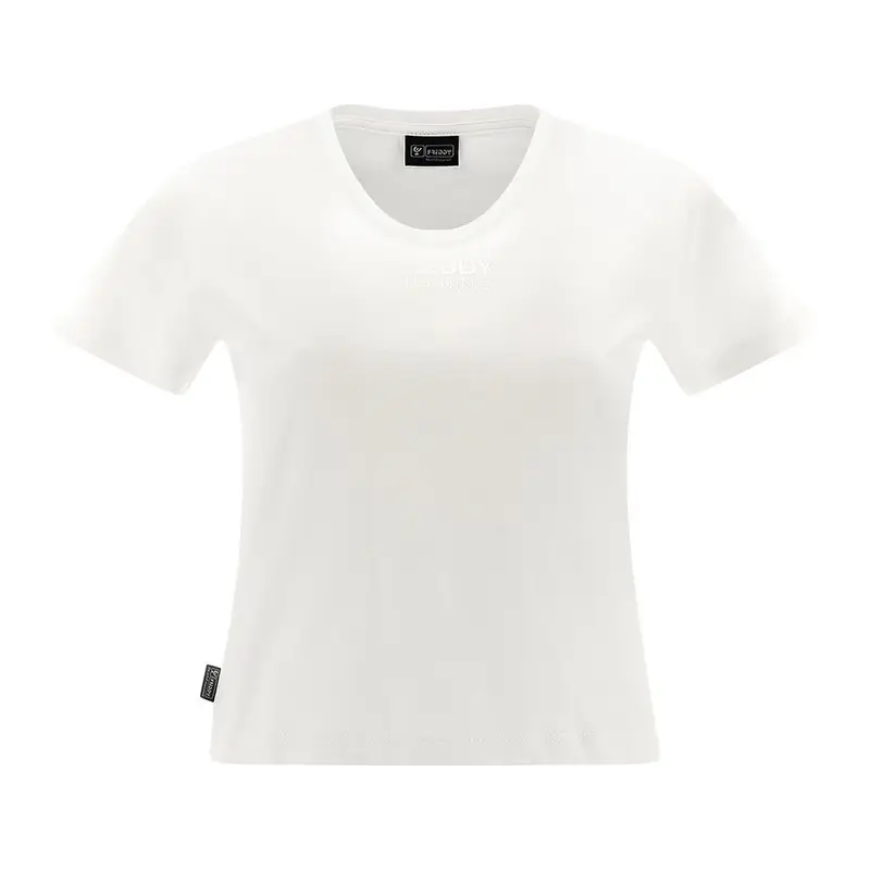 Cropped T-Shirt Evolution Bianco Donna S