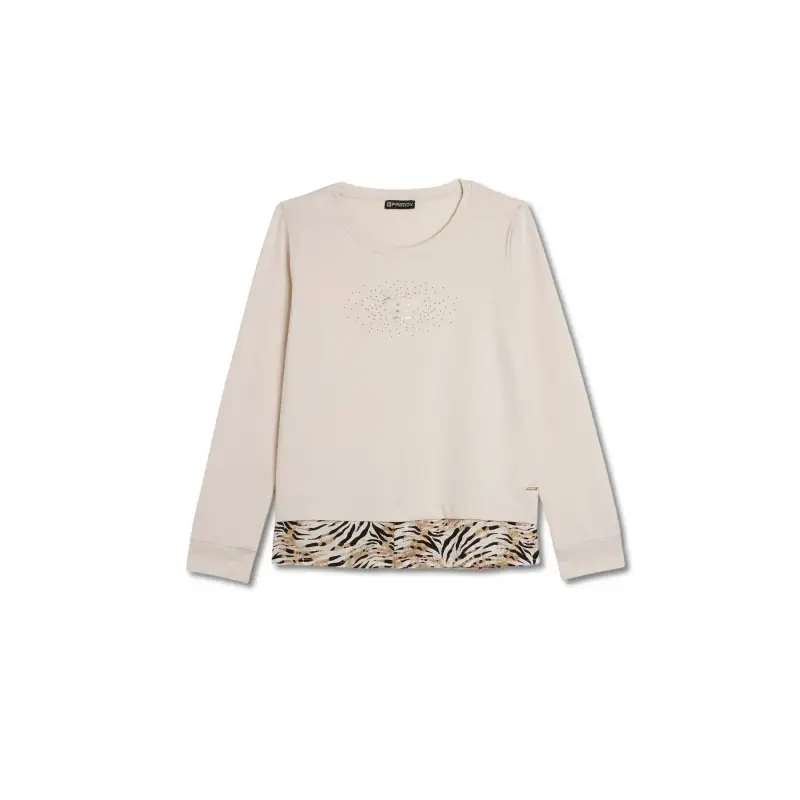 Felpa con camicia donna Freddy