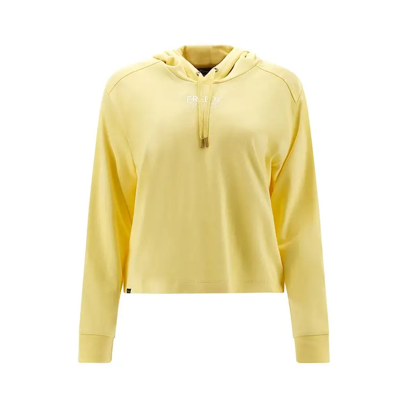 Felpa Con Cappuccio Evolution Giallo Donna XS