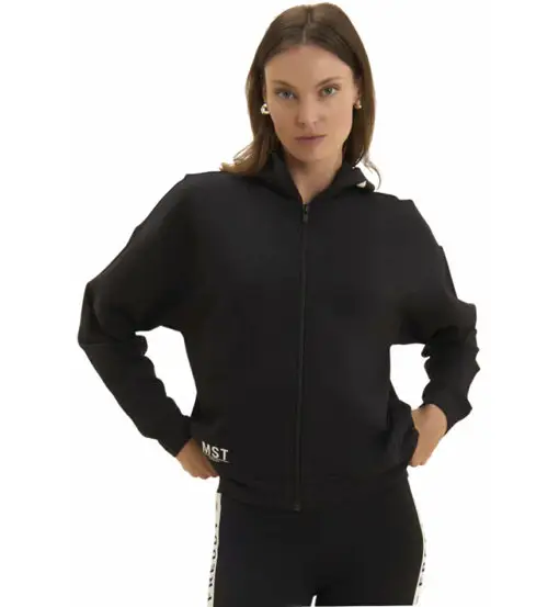 Felpa con cappuccio W - donna Black