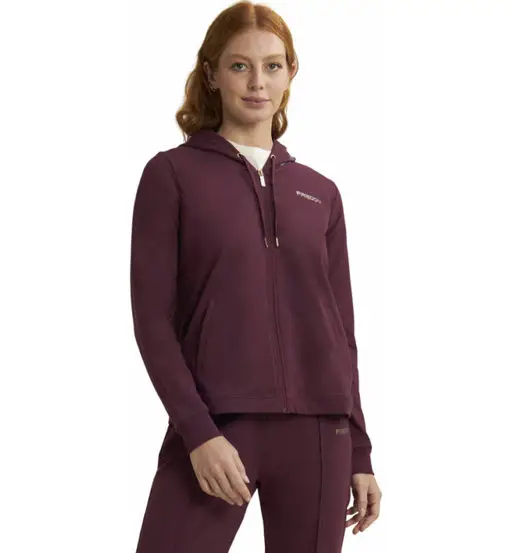 Felpa con cappuccio W - donna Red