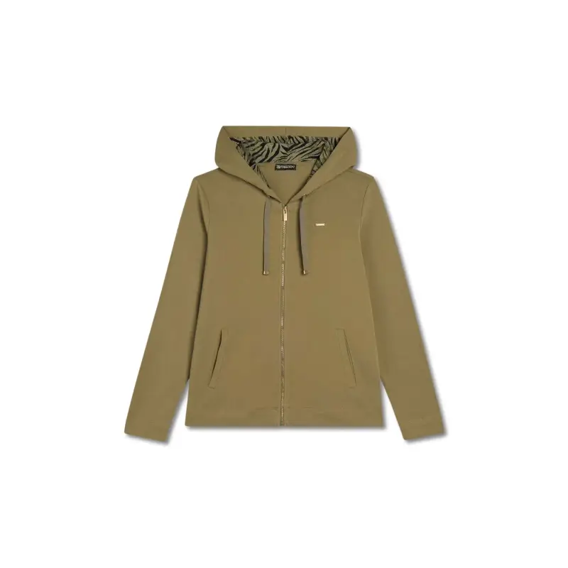 Felpa con cerniera a cappuccio da donna Freddy