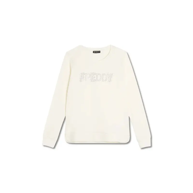 Felpa con logo in french terry donna Freddy