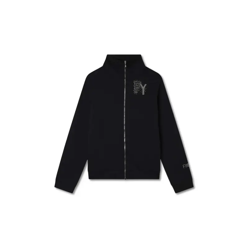 Felpa da donna con cerniera Freddy French Terry