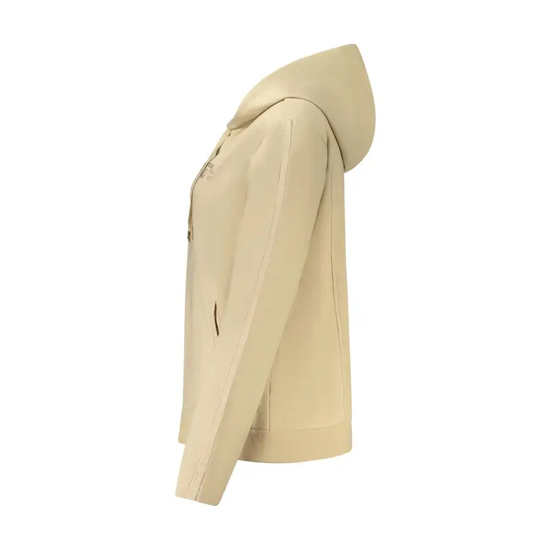 Freddy Felpa Donna beige con Maniche Lunghe e Zip miniatura 3