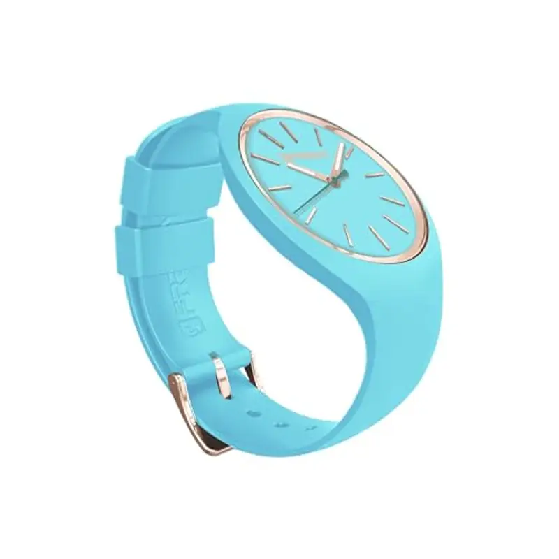 FREDDY - Orologio Donna Cinturino Silicone Azzurro E Dettagli Oro, Donna, Verde, Unica