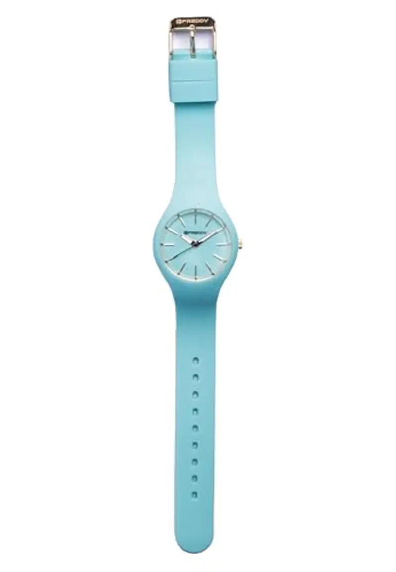 FREDDY - Orologio Donna Cinturino Silicone Azzurro E Dettagli Oro, Donna, Verde, Unica miniatura 2
