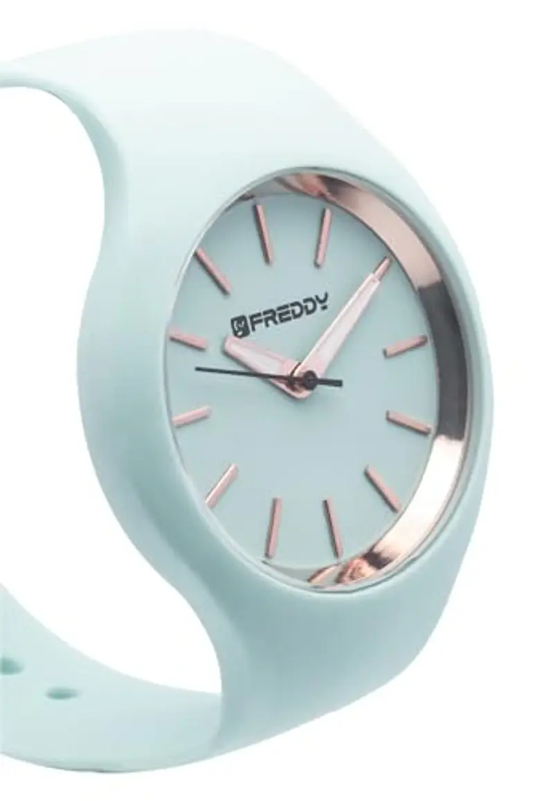 FREDDY - Orologio Donna Cinturino Silicone Verde Salvia E Dettagli Oro, Donna, Verde, Unica miniatura 3