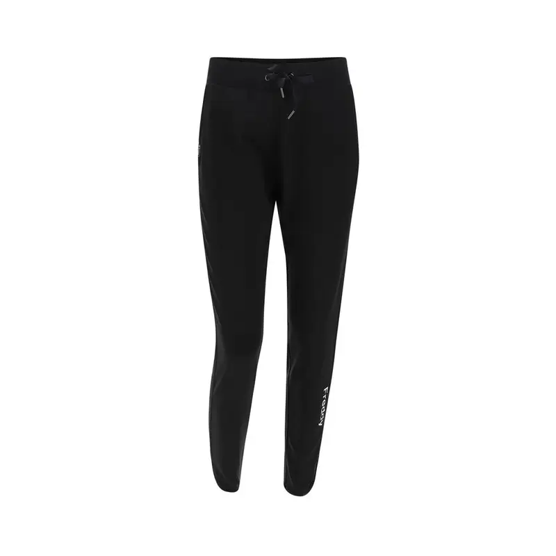 Pantaloni Con Polsino Nero Donna M