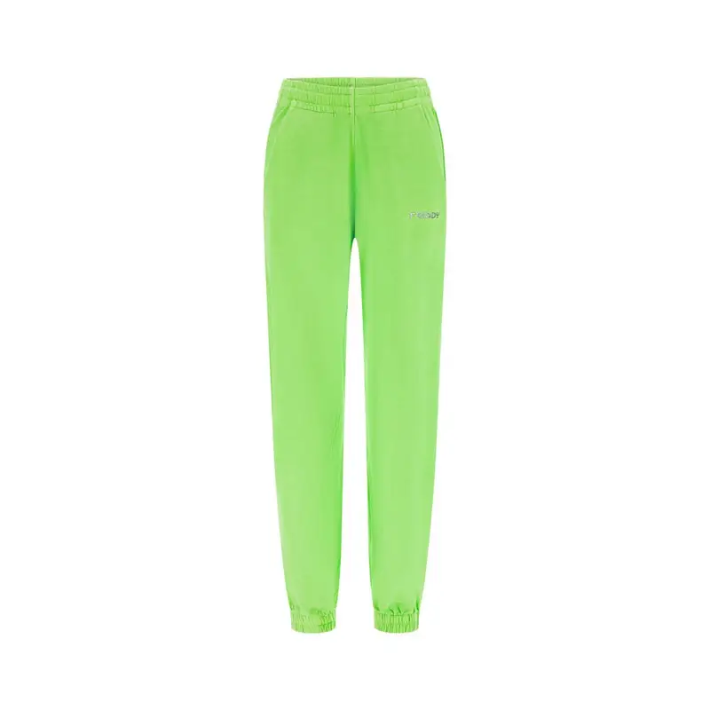 Pantaloni Con Polsino Verde Donna L