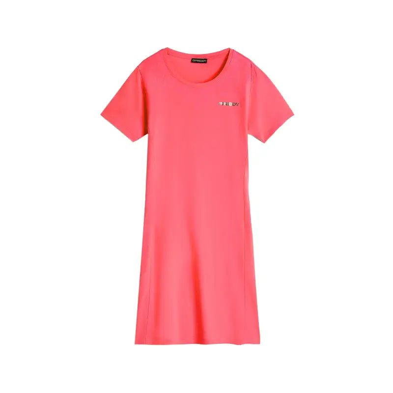 Robe t-shirt stile skater con stampa paisley ton sur ton sulle spalle donna Freddy