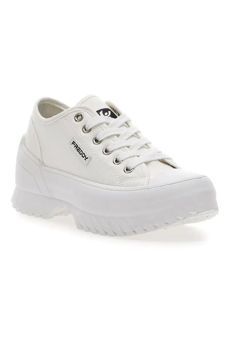 Sneakers Bianche con Platform Freddy 7601 [BIANCO] miniatura 2