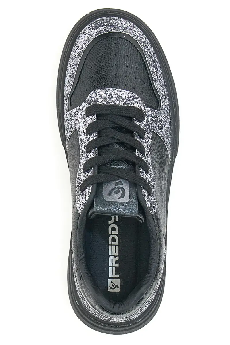 Sneakers Freddy 8753 Nere e Argento [NERO PAIETTES] miniatura 5