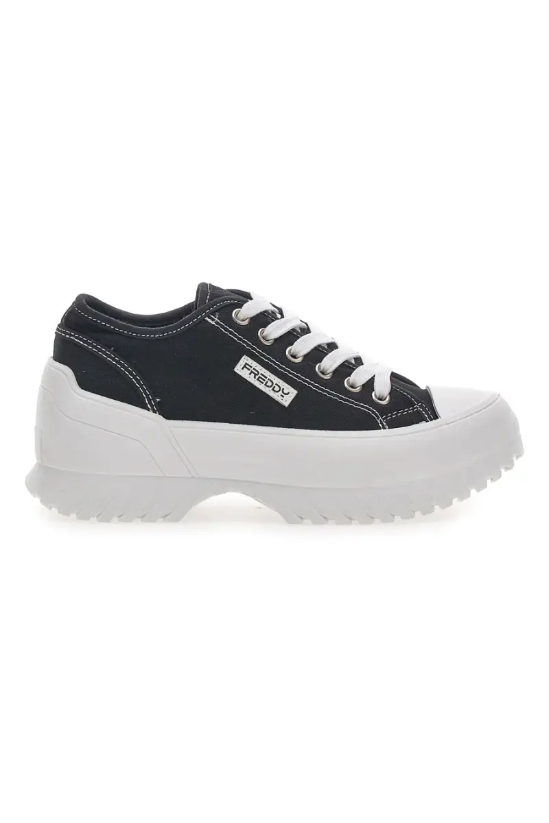 Sneakers Nere con Platform Freddy 7601 [NERO]