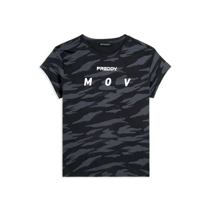 T-shirt stampato con maniche a sbuffo donna Freddy