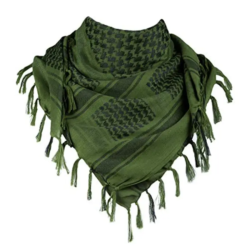 FREE SOLDIER Sciarpa 100% Cotone Militare Shemagh Desert Tactical Kefiah Testa Sciarpa Collo Avvolgere Sciarpa Arabo