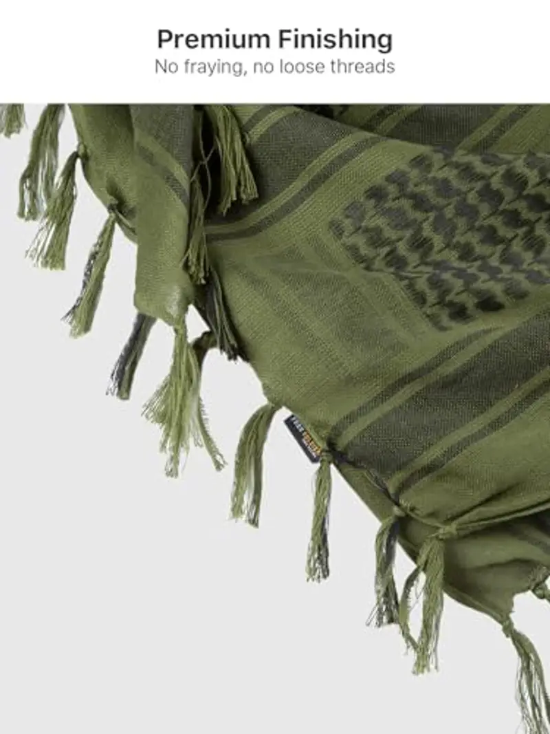 FREE SOLDIER Sciarpa 100% Cotone Militare Shemagh Desert Tactical Kefiah Testa Sciarpa Collo Avvolgere Sciarpa Arabo miniatura 3