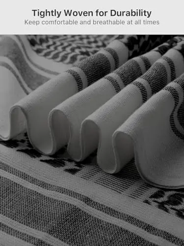 FREE SOLDIER Sciarpa 100% Cotone Militare Shemagh Desert Tactical Kefiah Testa Sciarpa Collo Avvolgere Sciarpa Arabo miniatura 2