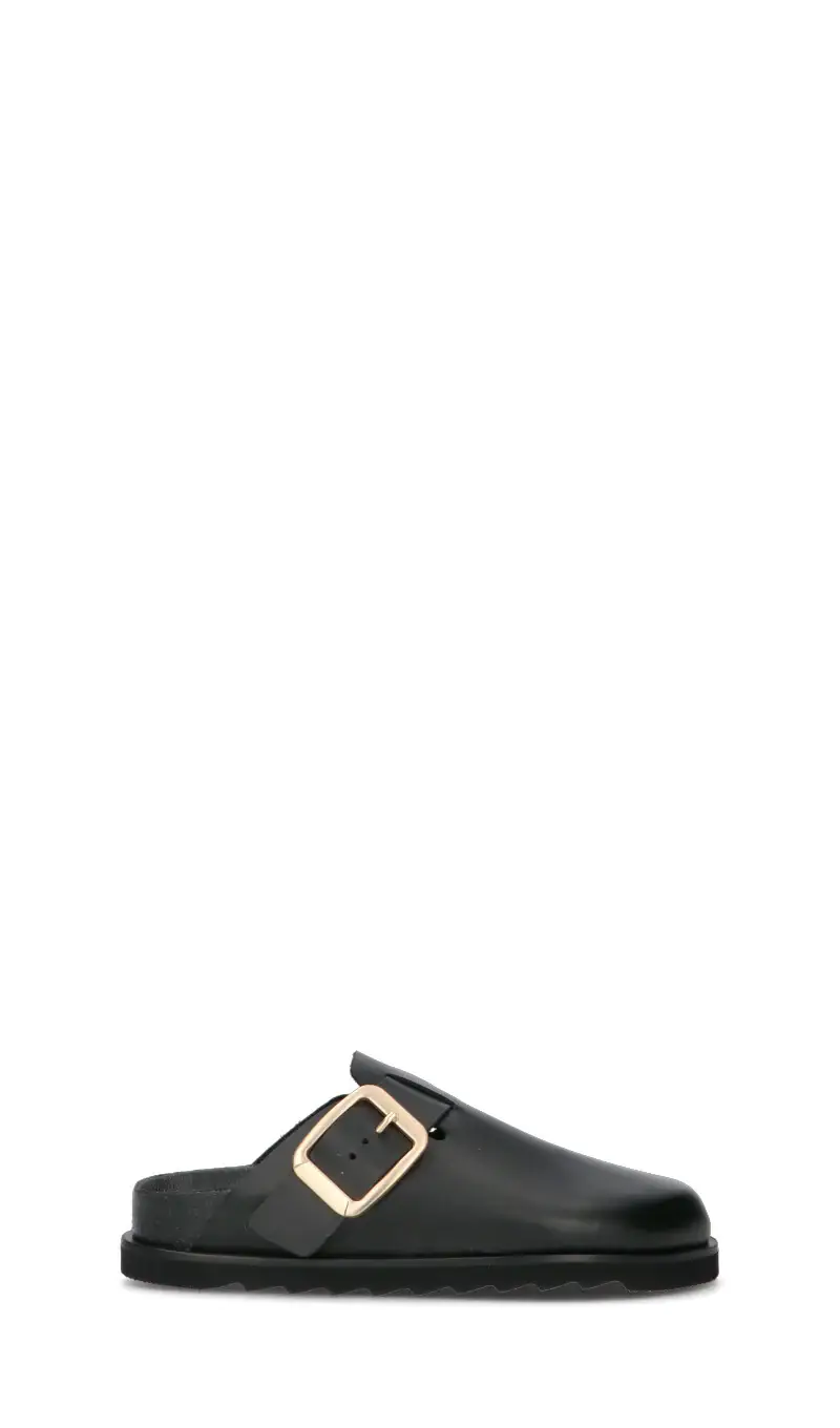 Sabot donna nera in pelle Vario