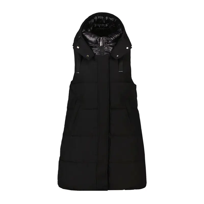 PIUMINO SMANICATO CON CAPPUCCIO IZZI DONNA Nero