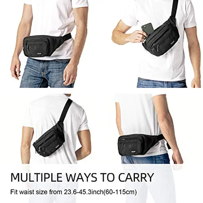 FREETOO Marsupio Nero 786746 miniatura 2