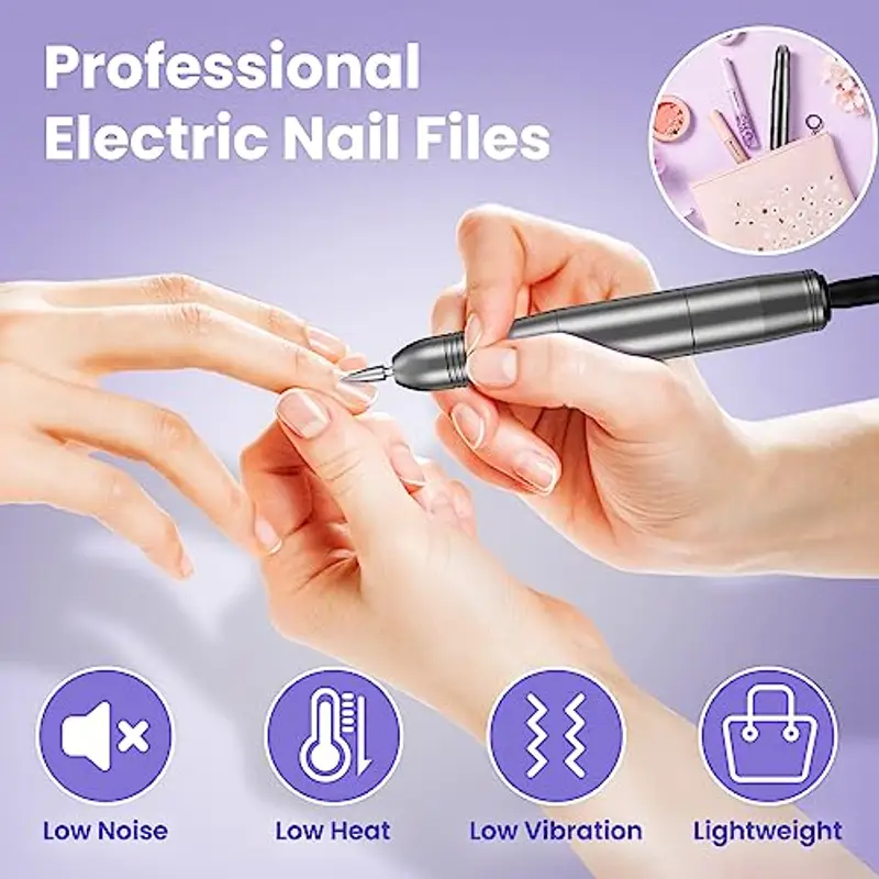 Fresa per Unghie, Fresa per Unghie Professionale 20000 RPM Velocità Regolabil, Fresa Unghie in Gel/Semipermanente per Casa e Salone Usare, Manicure Elettrico e Pedicure Regalo per Ragazze Donne miniatura 2