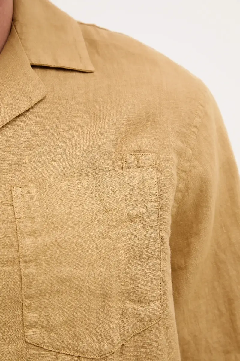 camicia di lino uomo colore verde 2533.843 miniatura 5