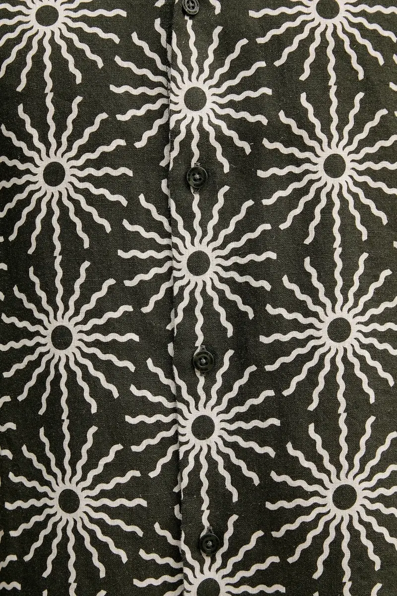 camicia di lino uomo colore verde 2592.840 miniatura 5