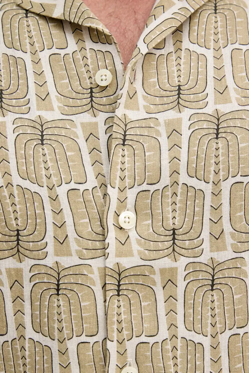 camicia di lino uomo colore verde 2593.843 miniatura 5