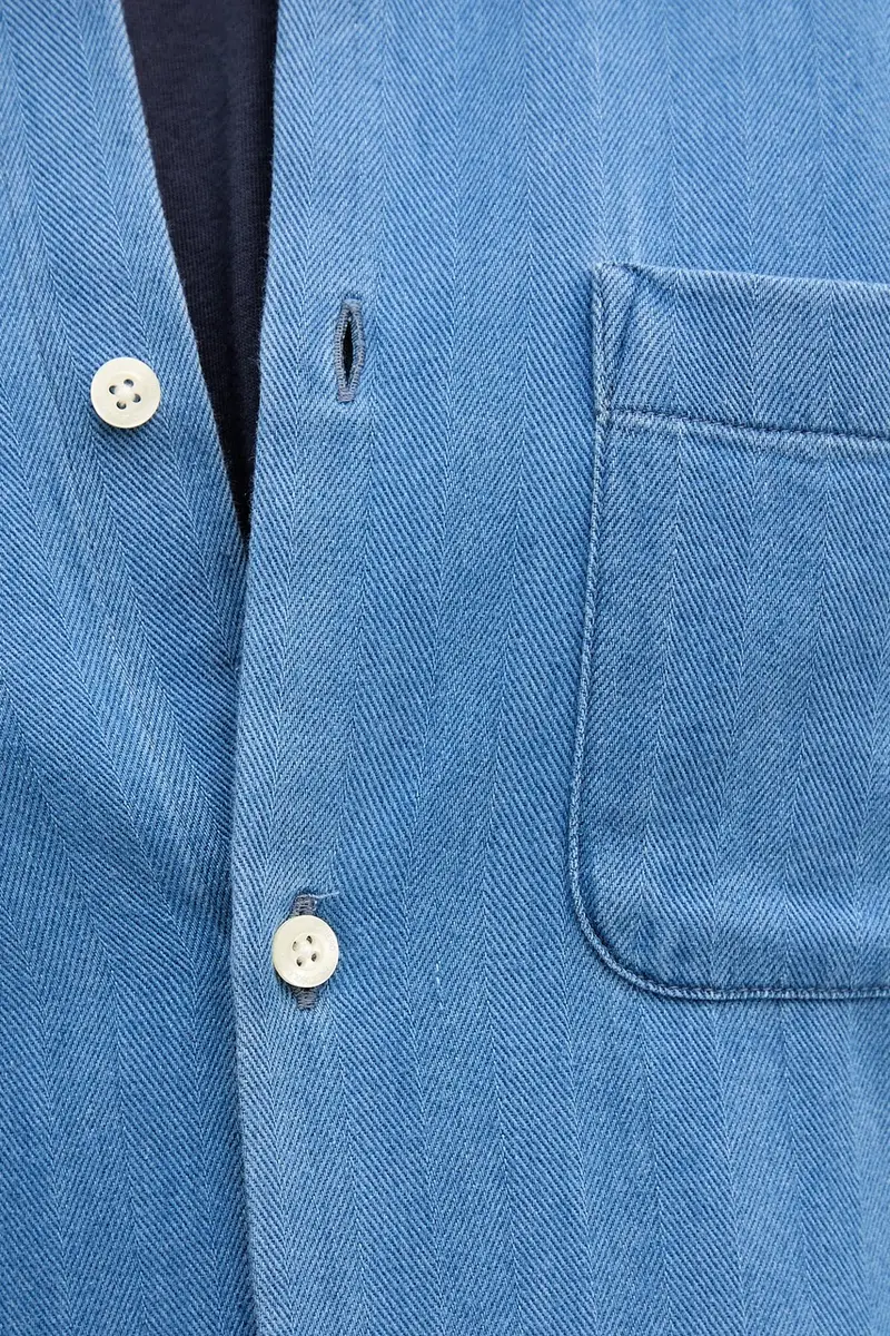 camicia in cotone uomo colore blu 2597.857 miniatura 5