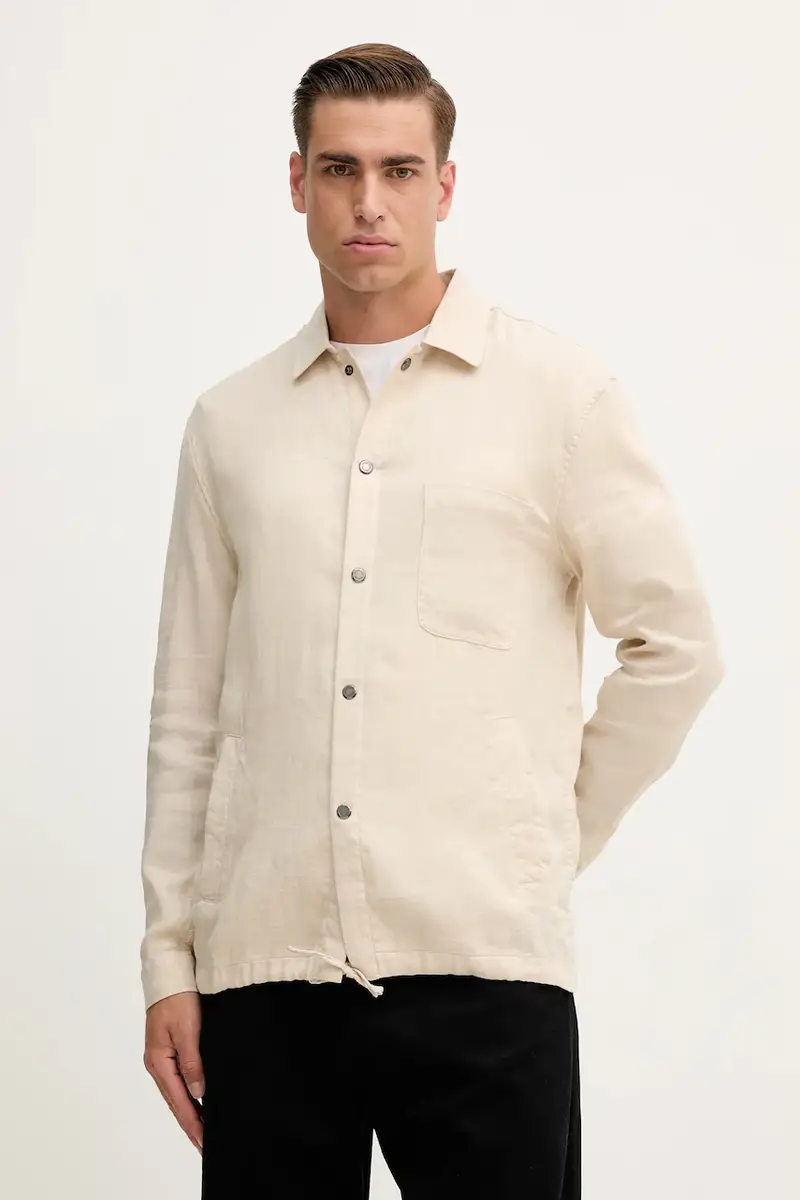 giacca in lino colore beige