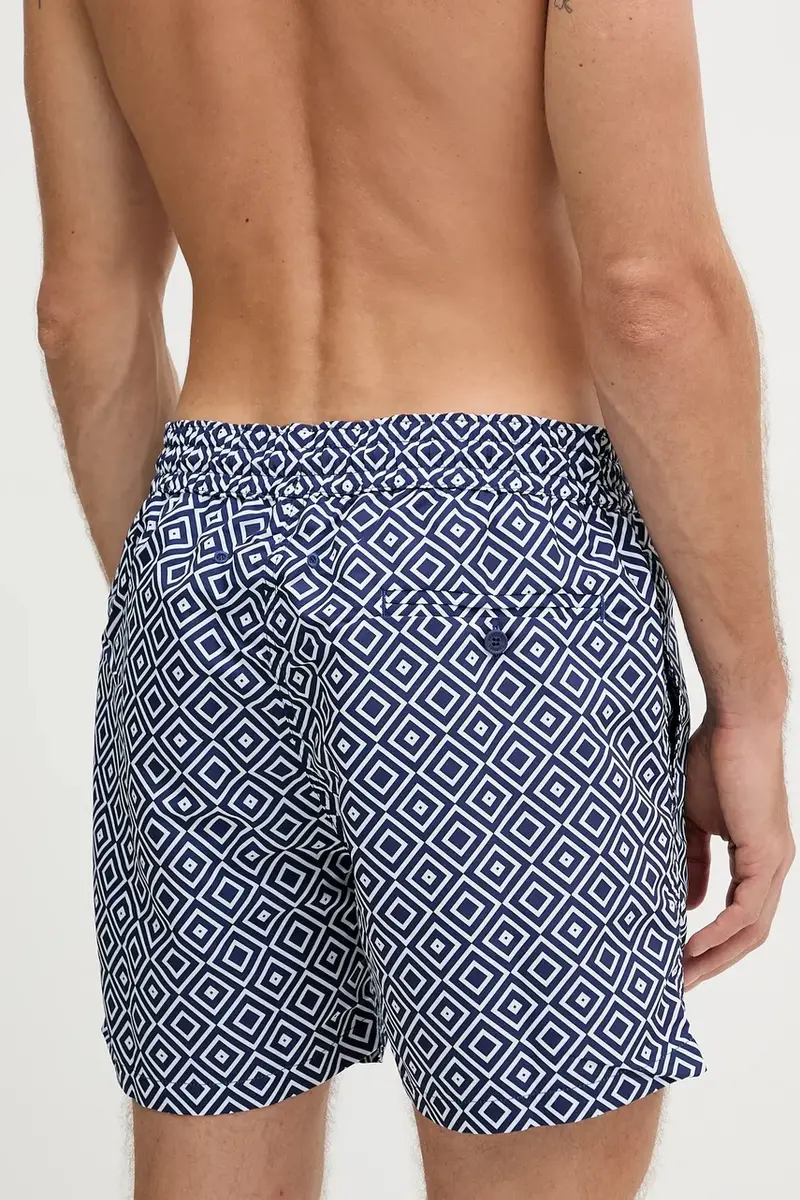 pantaloncini da bagno colore blu navy 1007.04 miniatura 3