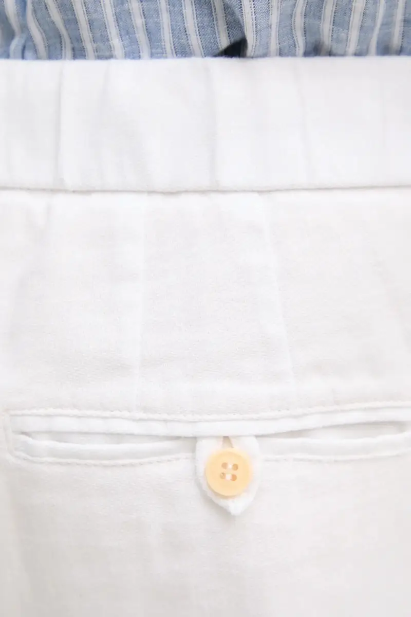 pantaloni in lino uomo colore bianco 1240.01 miniatura 4