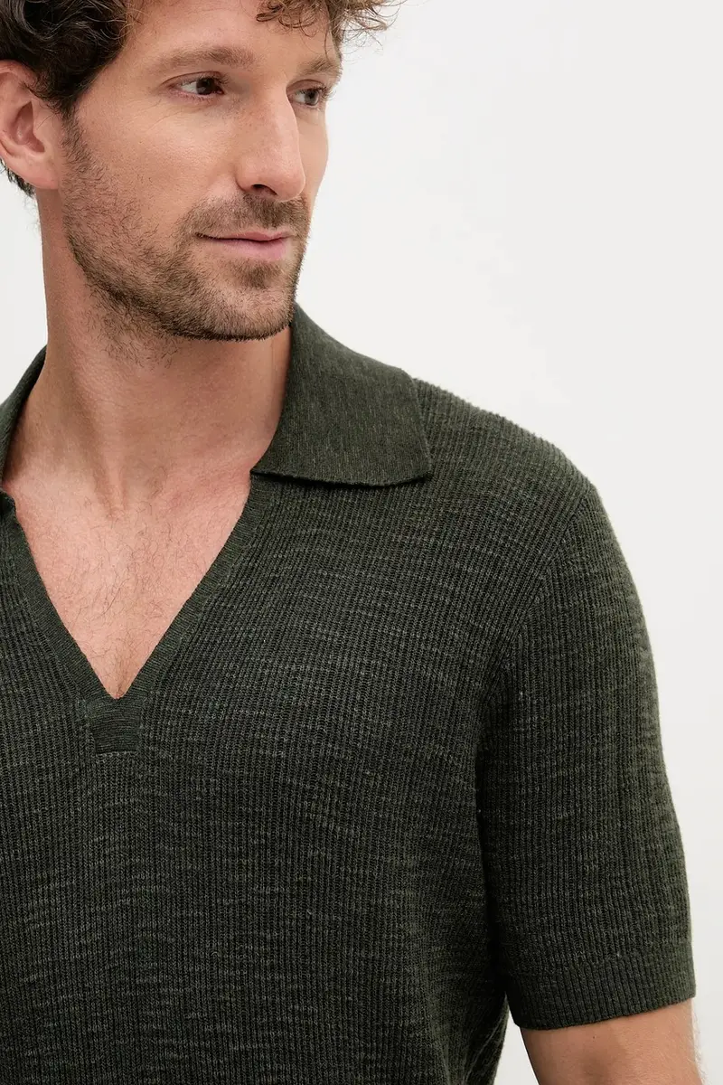 Frescobol Carioca Polo Uomo Verde 3277432 miniatura 4