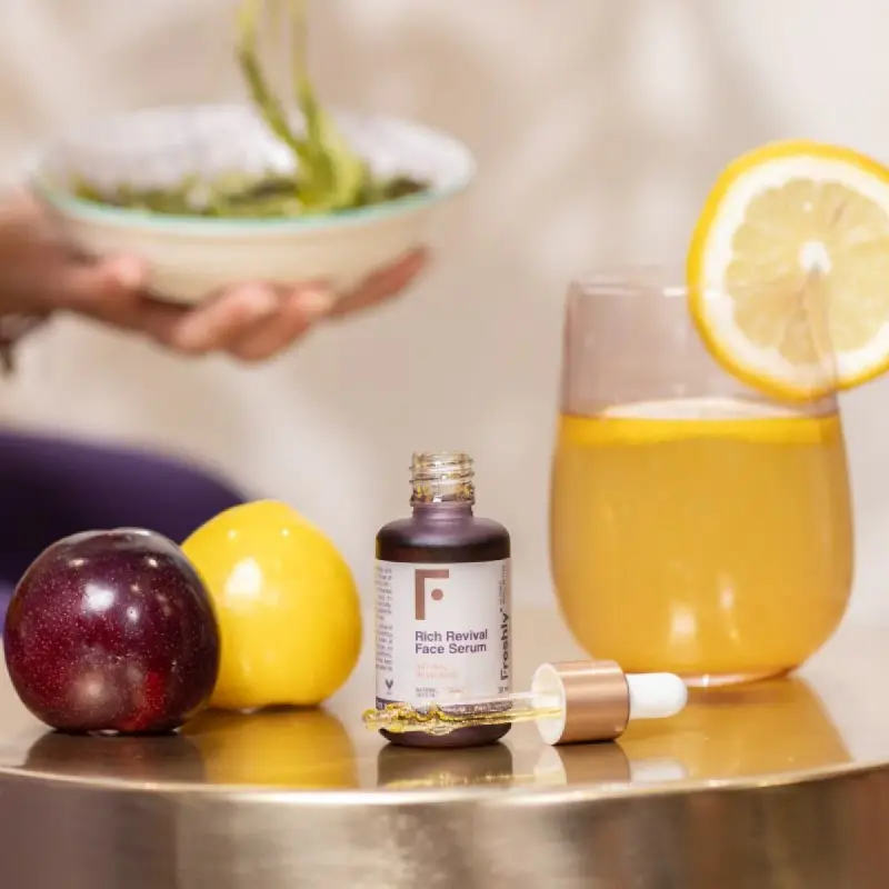 Viso Rich Revival Face Serum - Trattamento antietà pelli mature, Crema antirughe, Crema viso pelle secca, Crema idratante viso, Siero miniatura 2