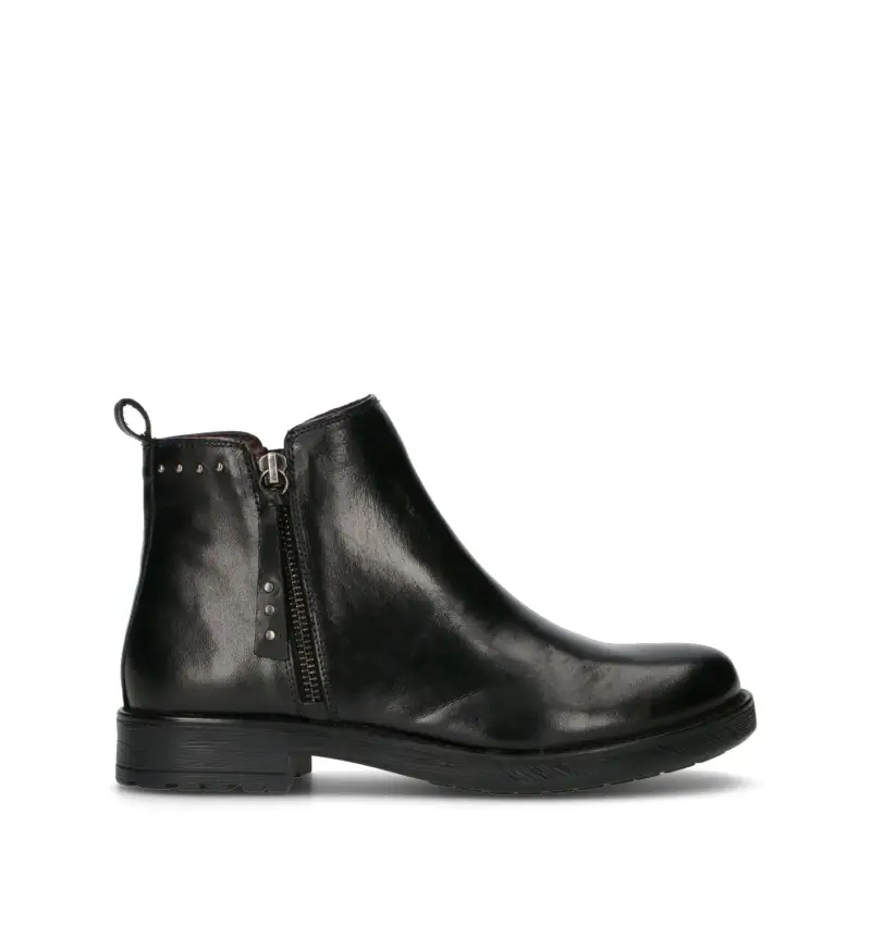 Tronchetto donna nero in pelle Vario