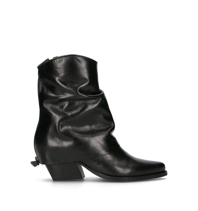 Tronchetto donna nero in pelle Vario